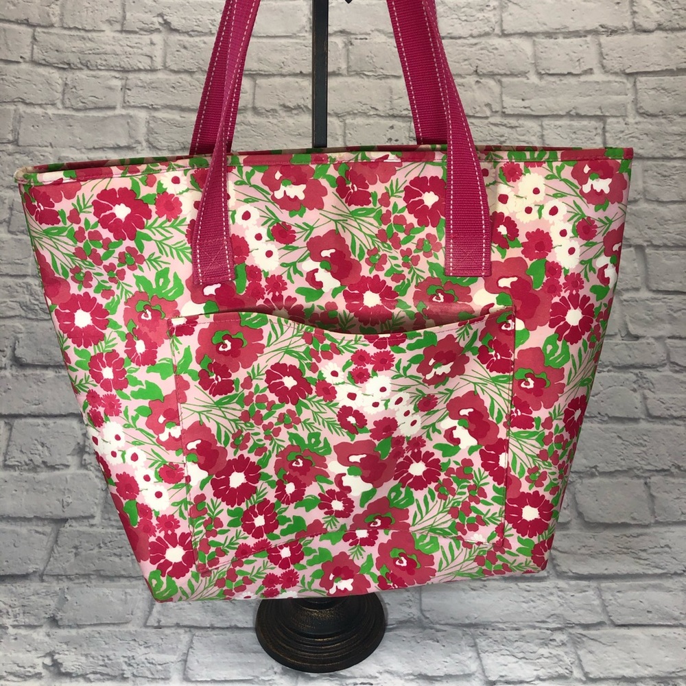 Lilly Pulitzer floral cooler tote insulated bag *
